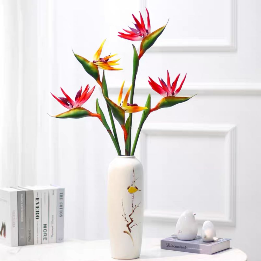 Bird Paradise Strelitzia - ดอกสตรีลิเซียประดิษฐ์ ก้านยาว สัมผัสเหมือนจริง ตกแต่งบ้าน ต้นไม้ปลอม DIY