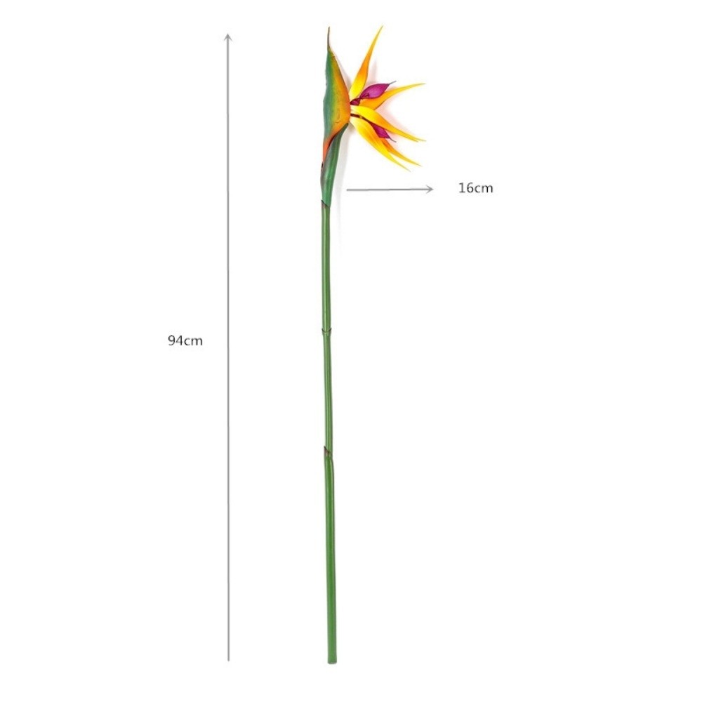 Bird Paradise Strelitzia - ดอกไม้ประดิษฐ์สเตรลิเซียก้านยาวแบบใหม่ ให้สัมผัสเสมือนจริง ตกแต่งบ้านด้วยดอกไม้ปลอม DIY