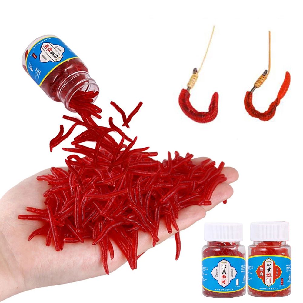 Aglaonema Red - 100 ชิ้น/ขวดสมจริง Tackle Soft Lure Bass