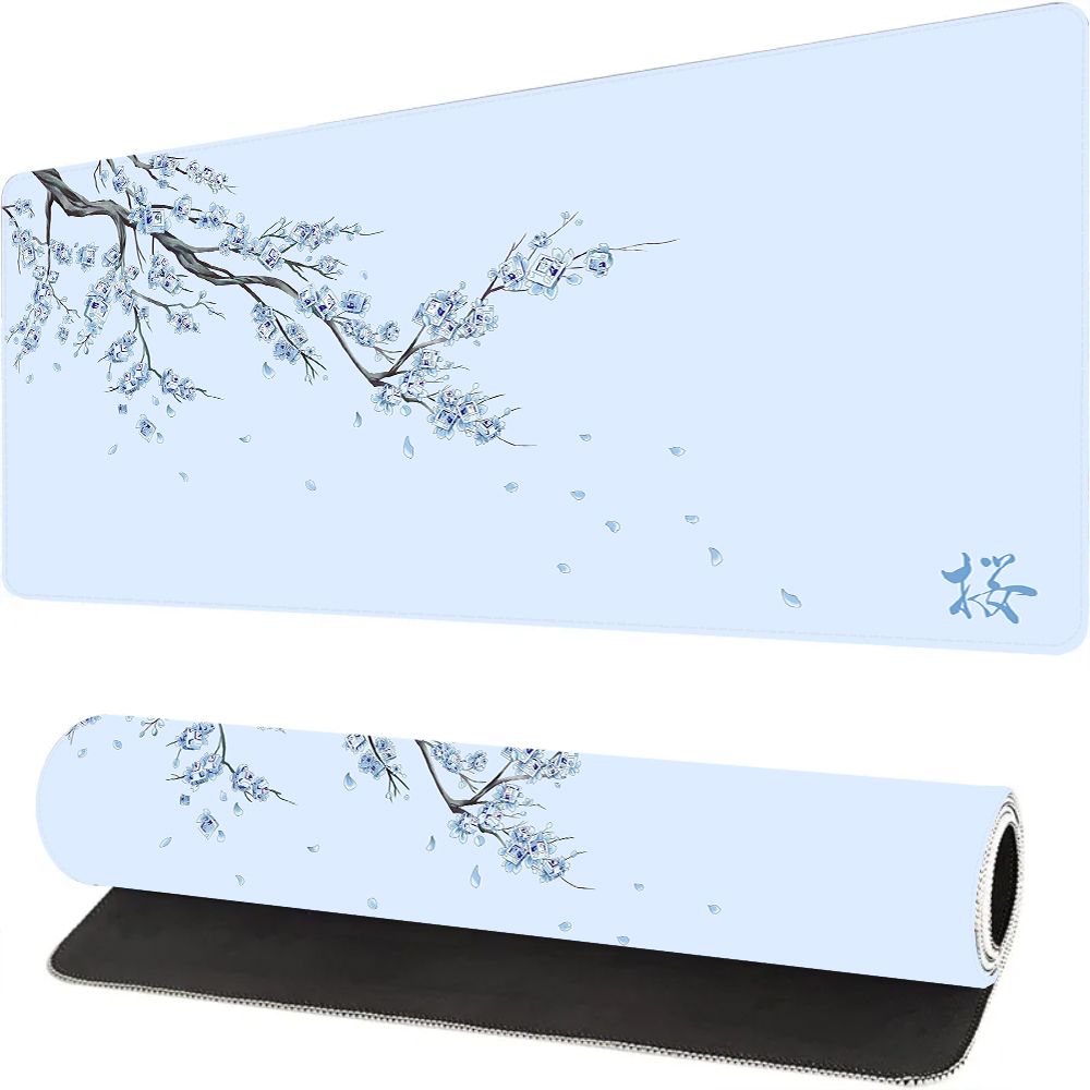 Tradescantia Purple - ญี่ปุ่นสีฟ้าซากุระ Gaming Mouse Pad Xl สีม่วงแล็ปท็อป