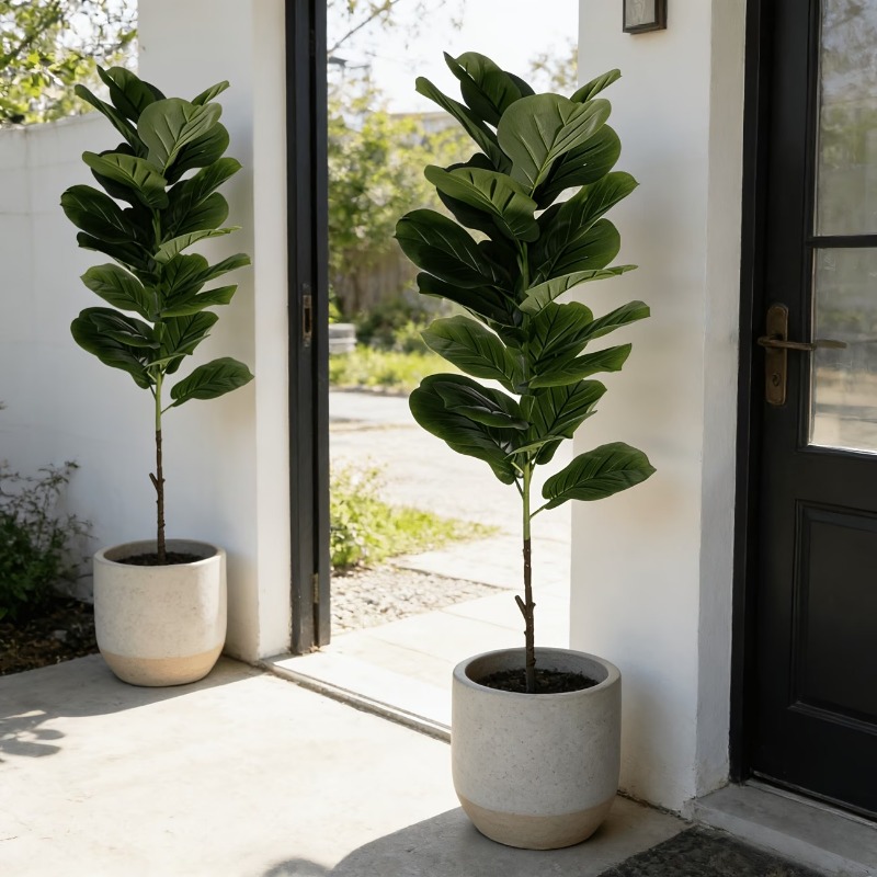 Ficus Lyrata Tree - ต้นไม้ประดิษฐ์ฟิคัส ลิราตา ขนาด 100 ซม. 1