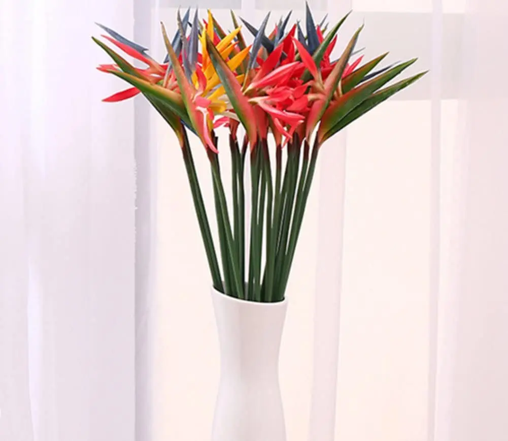 Bird Paradise Strelitzia - สรวงสวรรค์ของนกปลอมสรวงสวรรค์ของดอกไม้ประดิษฐ์8ชิ้น