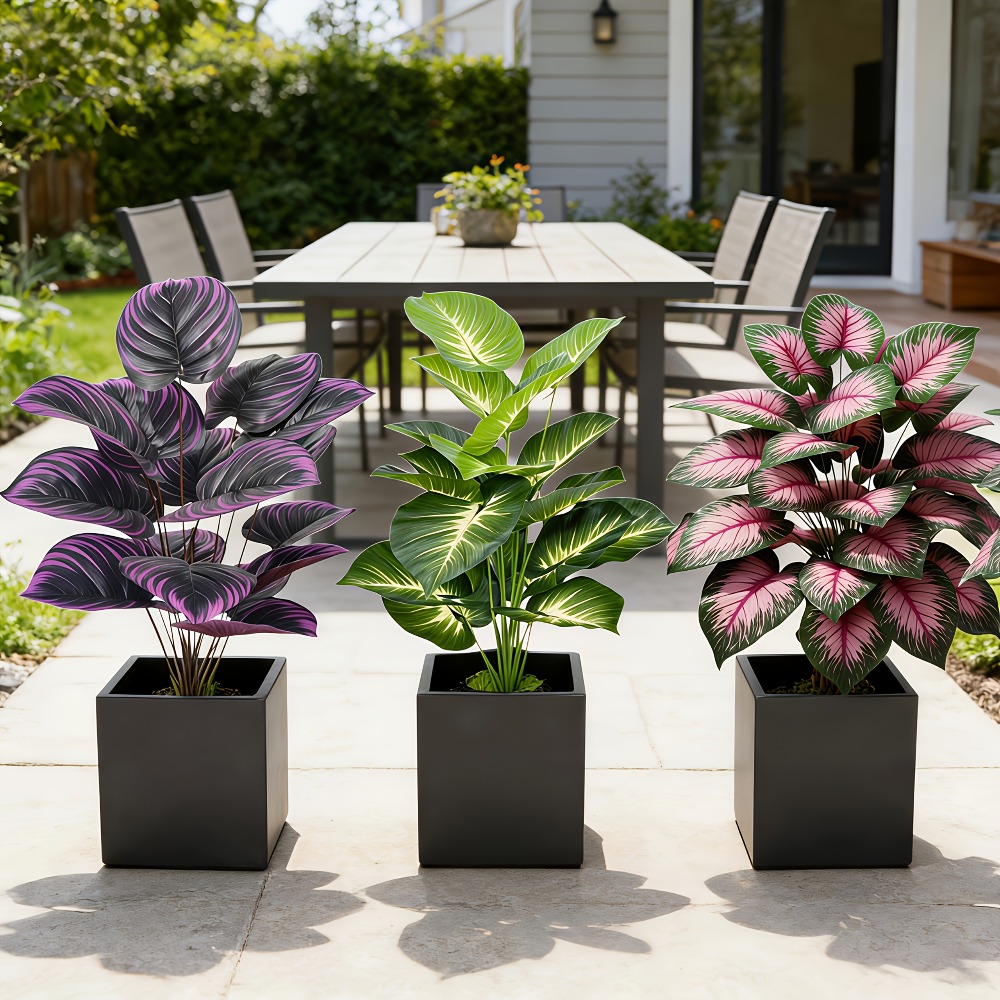 ชุดต้นไม้ประดิษฐ์กลางแจ้งใบใหญ - Ficus Lyrata Tree บทวิจารณ์และราคา