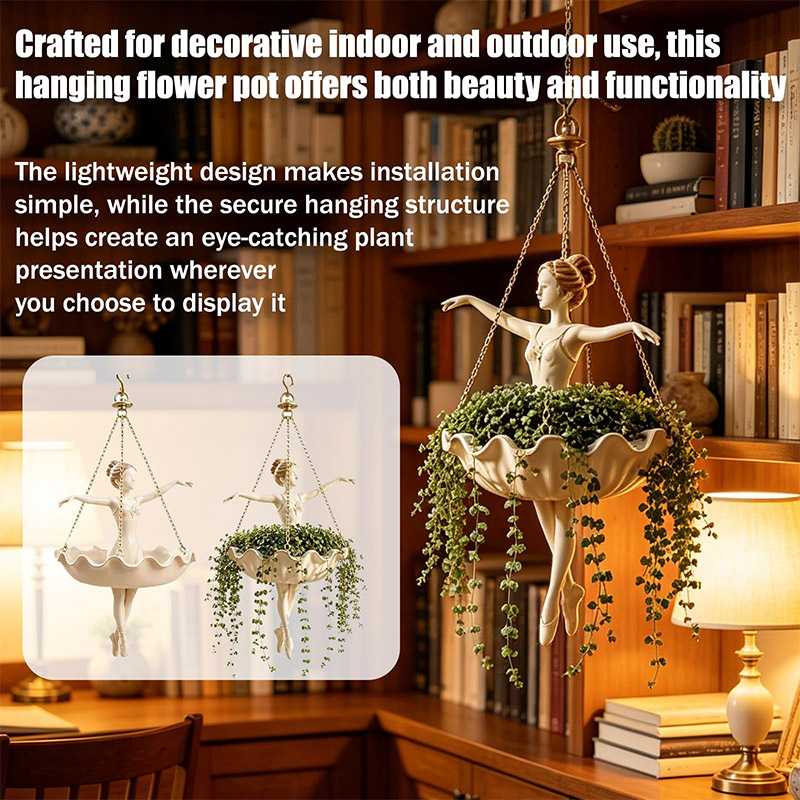 กระถางแขวนรูปนักบัลเลต์พร้อมโซ - Spider Plant Hanging บทวิจารณ์และราคา