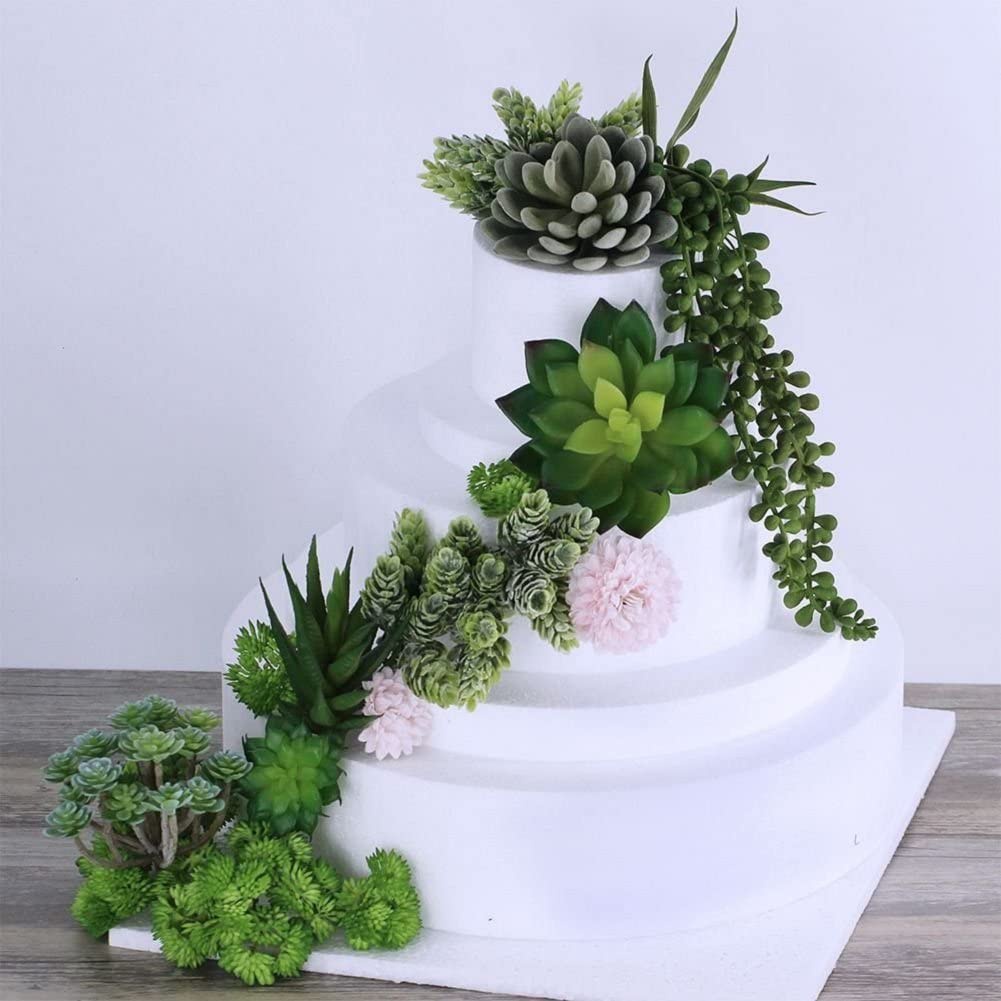 15ชิ้นของตกแต่งพืชอิ่มน้ำปลอมพ - Echeveria Succulent บทวิจารณ์และราคา