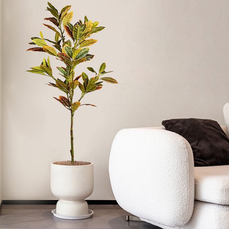 120 ซม.ขนาดใหญ่ปลอม Ficus Tree - Ficus Lyrata Tree บทวิจารณ์และราคา