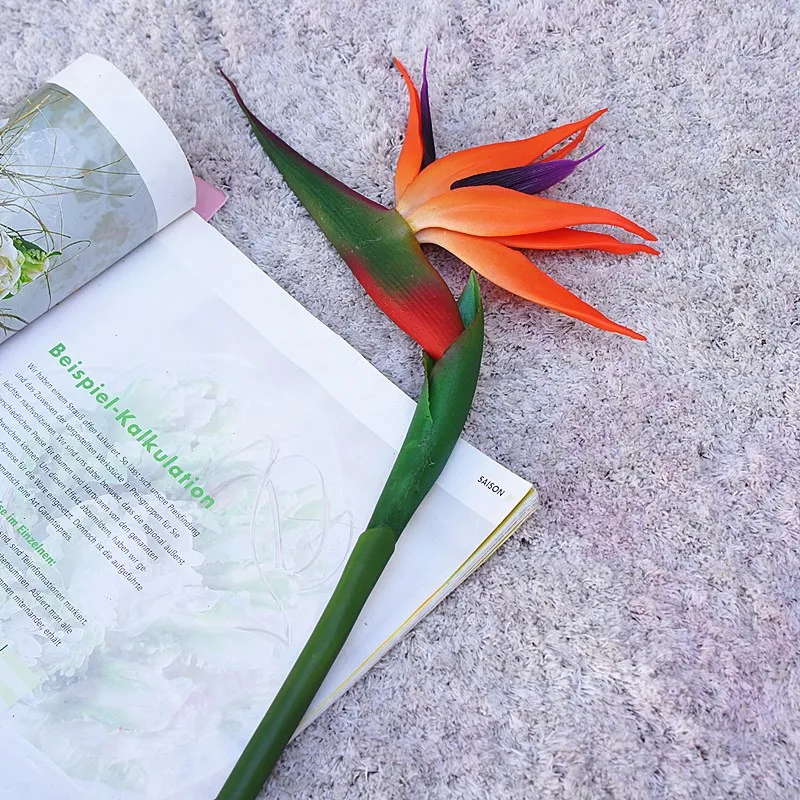 ดอกไม้ปลอมขนาด80ซม. สำหรับตกแต - Bird Paradise Strelitzia บทวิจารณ์และราคา