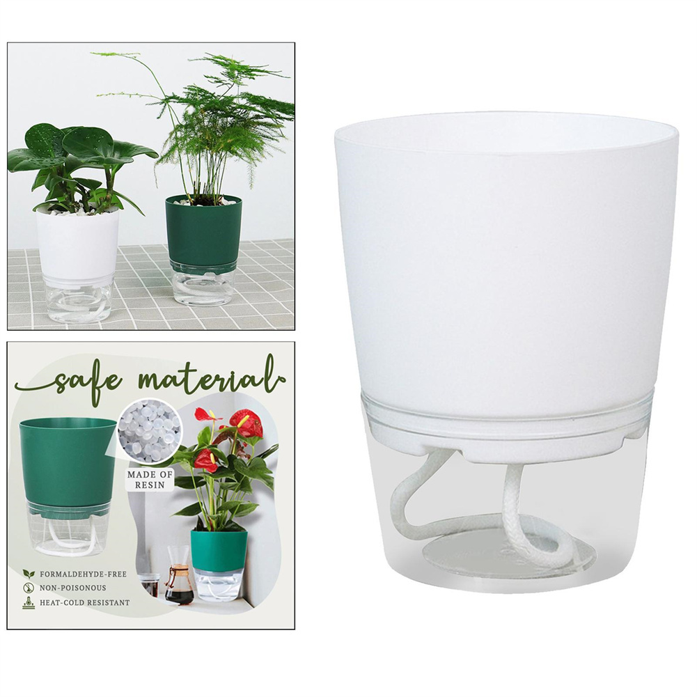 กระถางดอกไม้พลาสติกใสสองชั้นพร - Aloe Vera Pot บทวิจารณ์และราคา