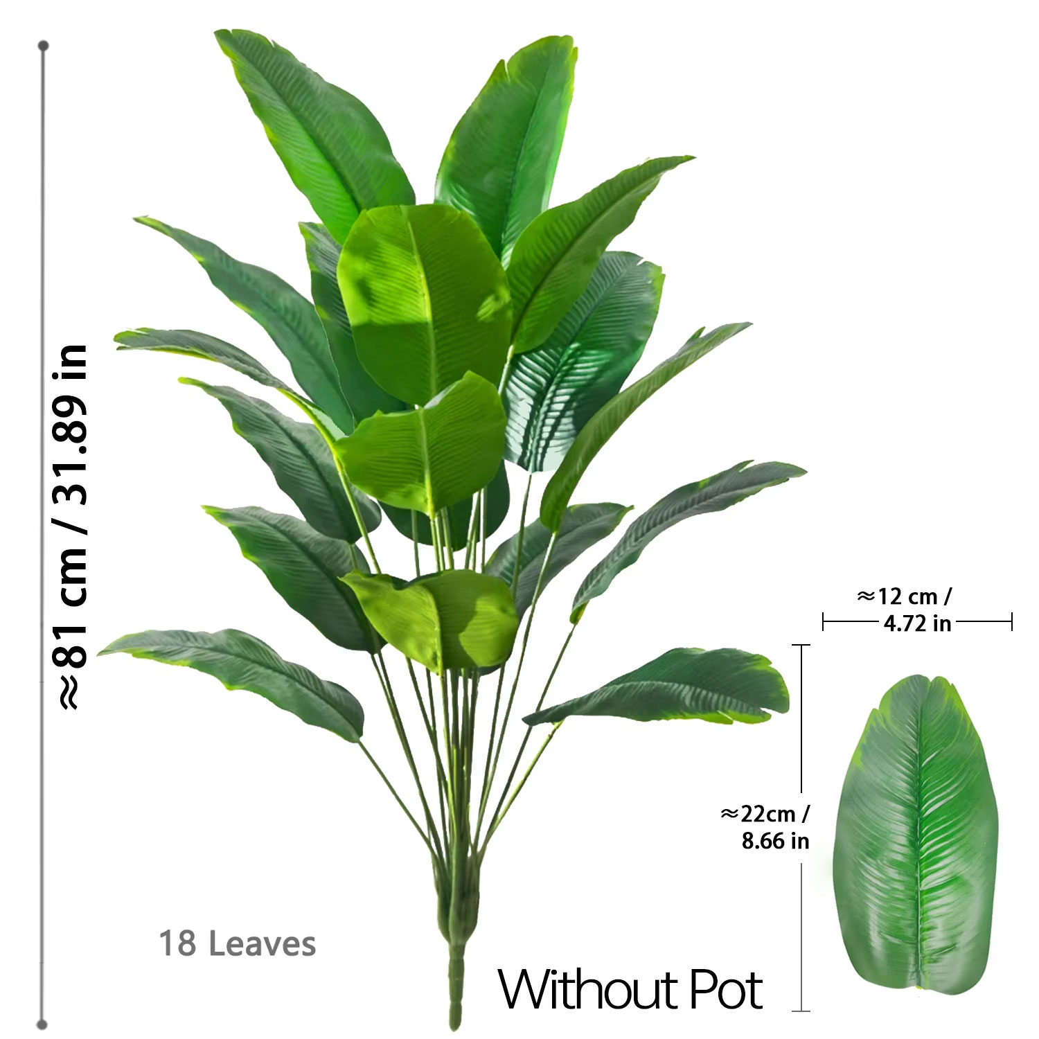 ต้นไม้ประดิษฐ์ขนาด 67-112 ซม.  - Ficus Lyrata Tree บทวิจารณ์และราคา