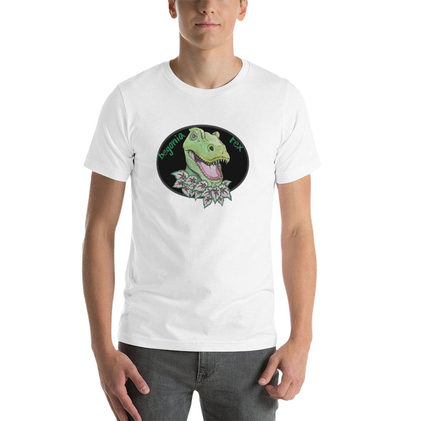 เสื้อยืด T rex begonia แบบพื้น - Begonia Rex บทวิจารณ์และราคา